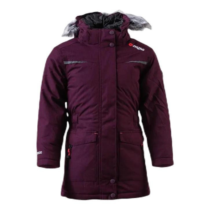 Gitte Girl Melange Parka W-PRO 10000 Purple