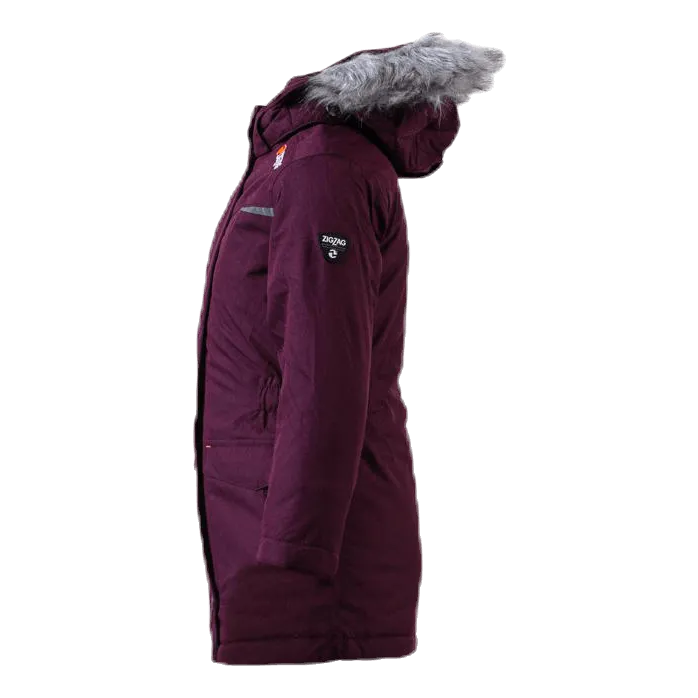 Gitte Girl Melange Parka W-PRO 10000 Purple