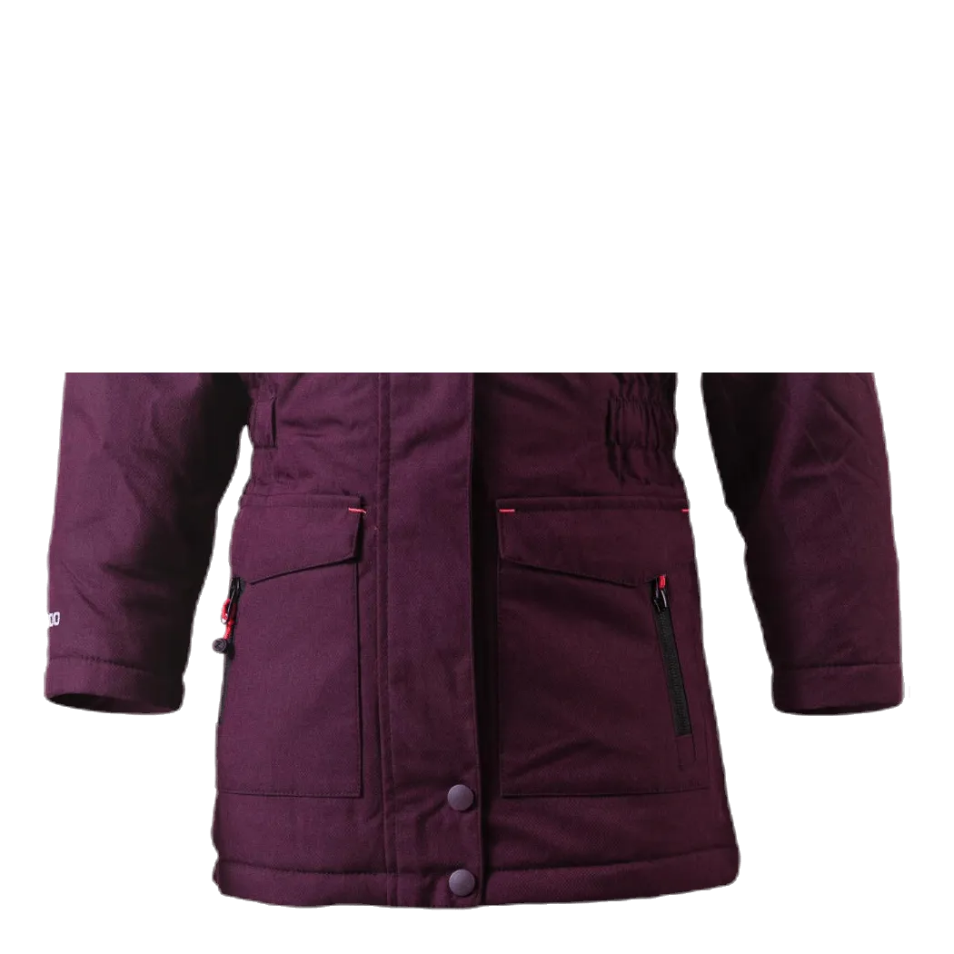 Gitte Girl Melange Parka W-PRO 10000 Purple