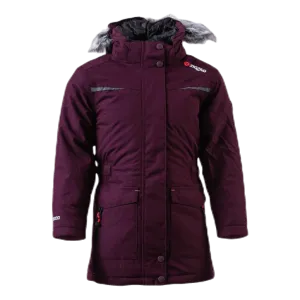 Gitte Girl Melange Parka W-PRO 10000 Purple