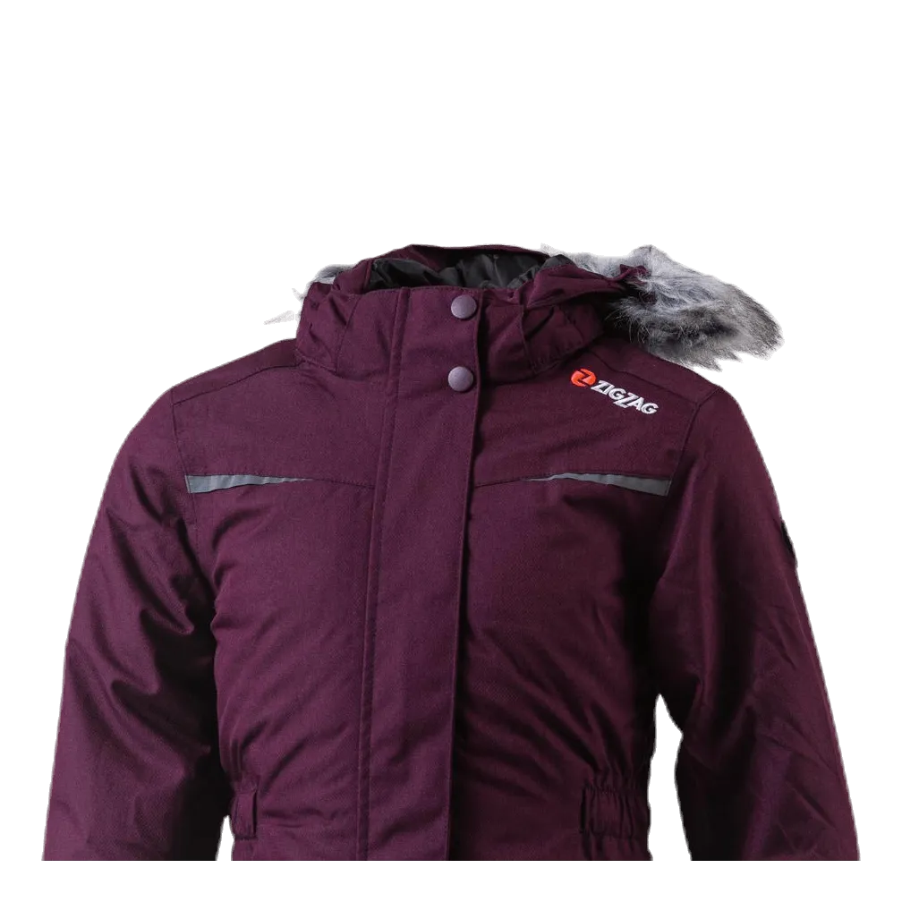 Gitte Girl Melange Parka W-PRO 10000 Purple