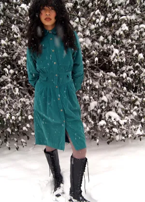 LL Bean Long-Sleeve Corduroy Dress [1980s, small]