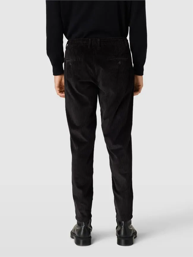 McNeal pure cotton corduroy trousers, black