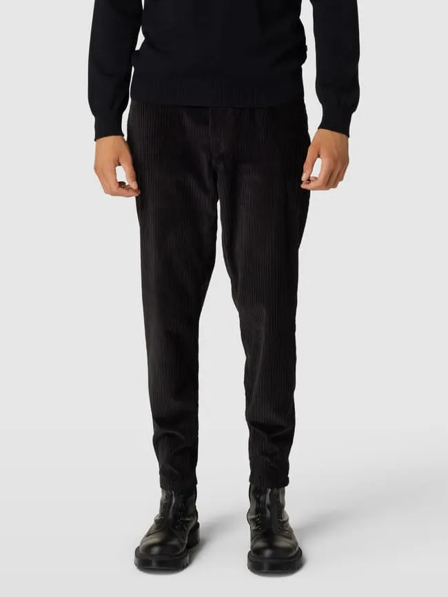 McNeal pure cotton corduroy trousers, black
