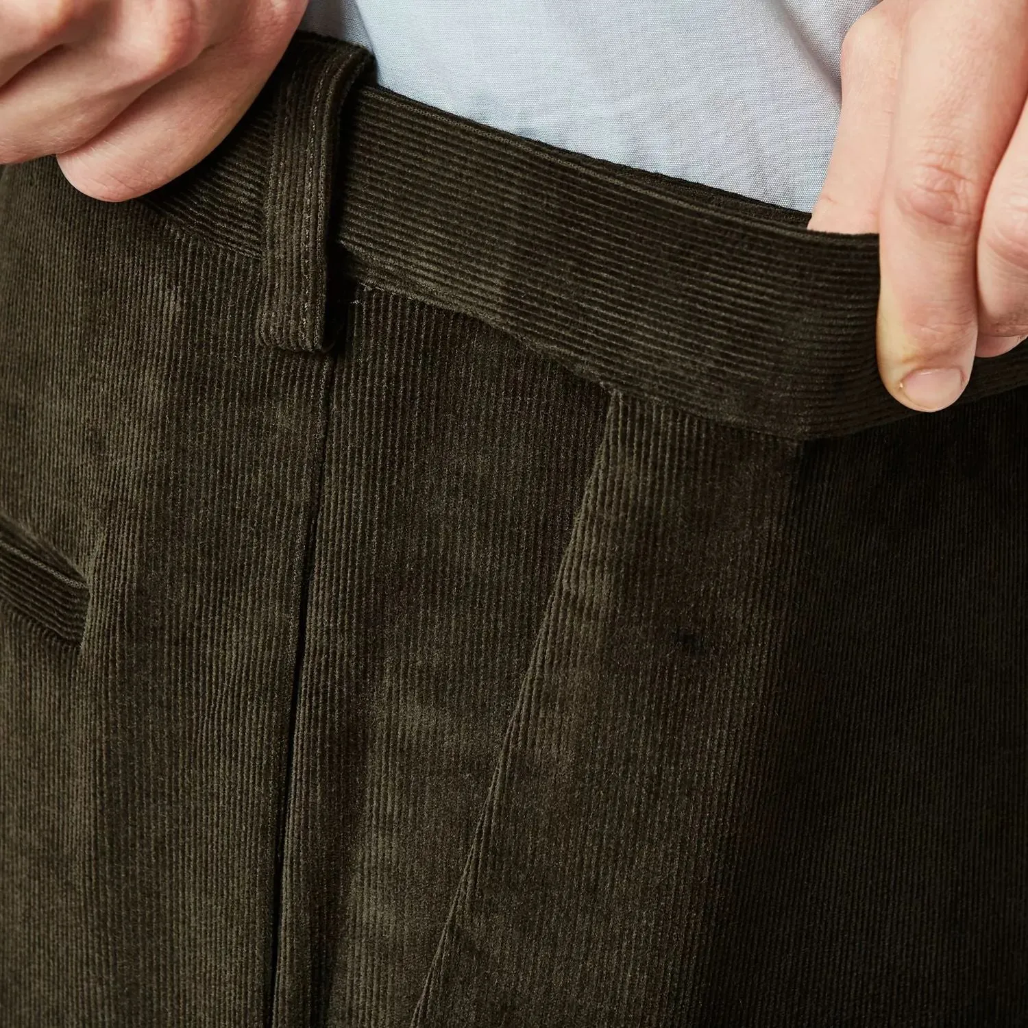 Men's Haggar Regular Fit Corduroy Pants with Expanded Waistband