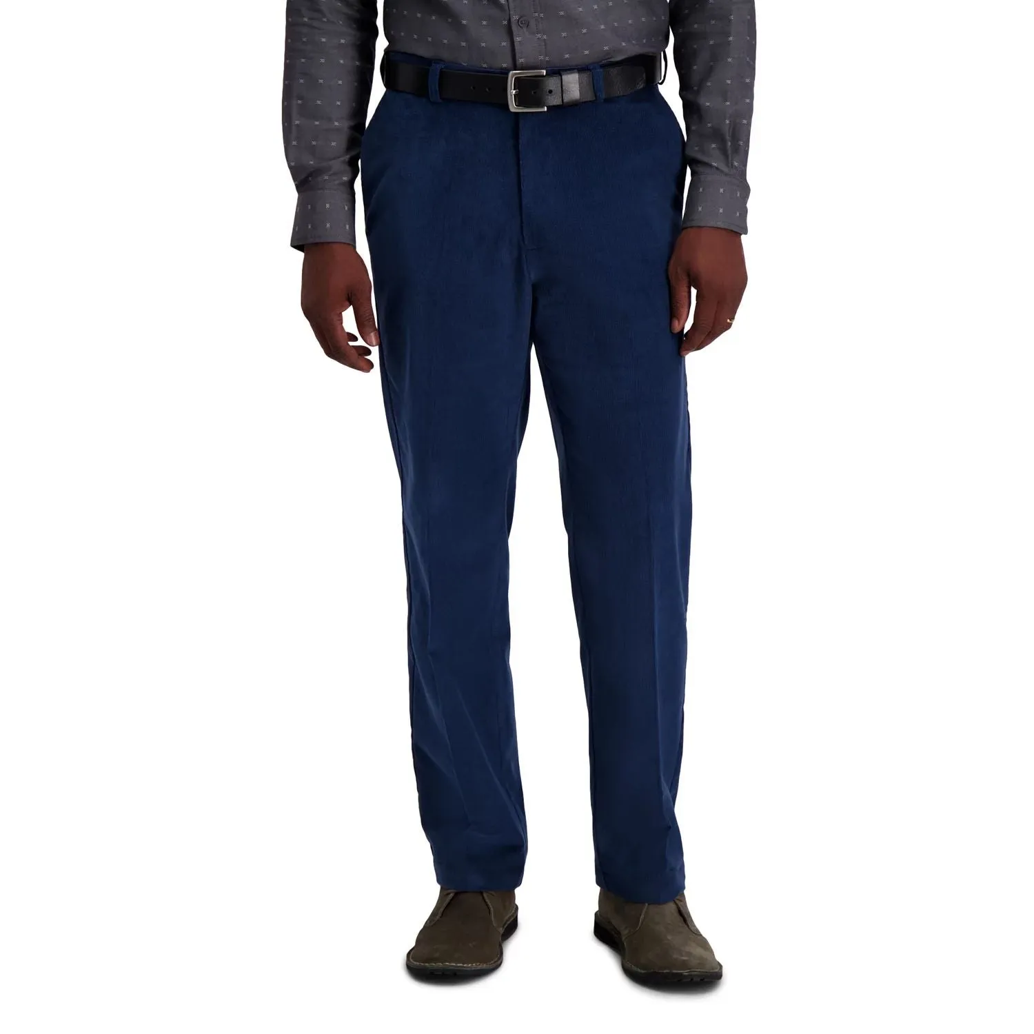 Men's Haggar Regular Fit Corduroy Pants with Expanded Waistband