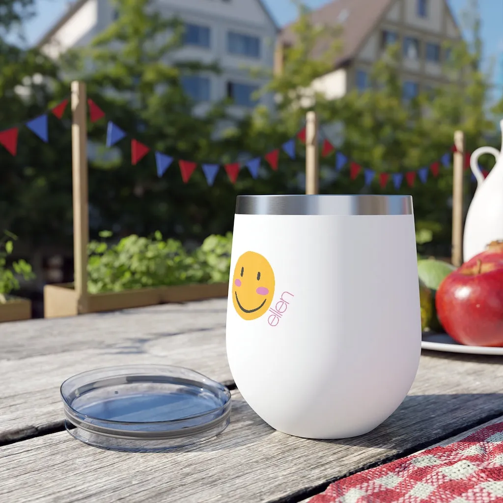 Smile Wine Tumbler-White
