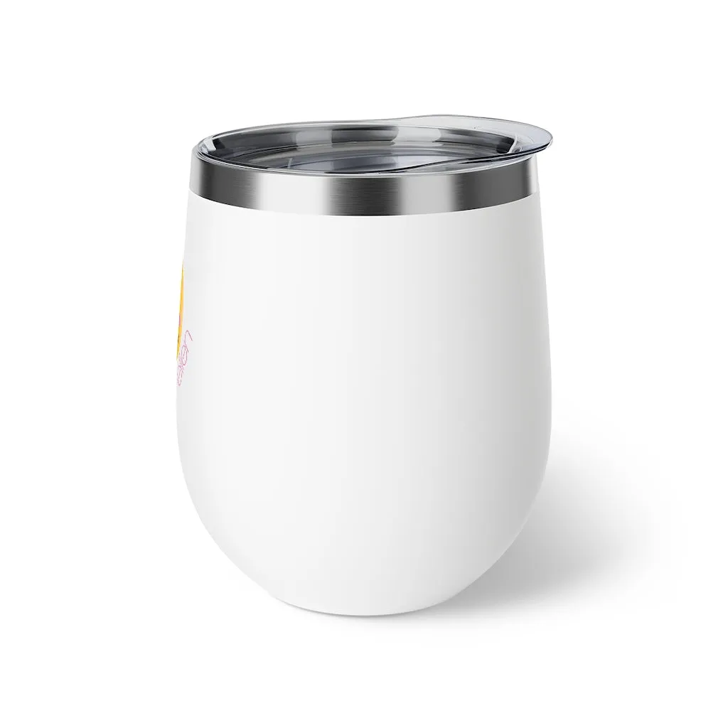 Smile Wine Tumbler-White