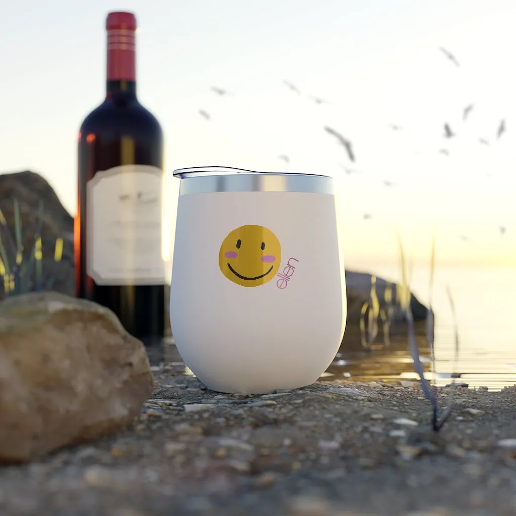 Smile Wine Tumbler-White