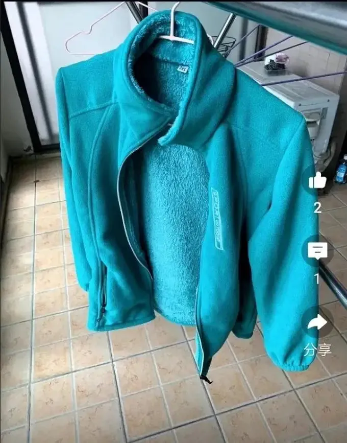 Trendy Winter Fleece Zip-Up Jacket with High Collar for Women