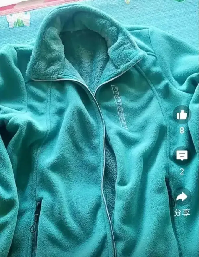 Trendy Winter Fleece Zip-Up Jacket with High Collar for Women